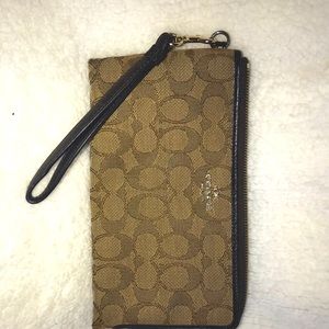 Coach zip around wallet